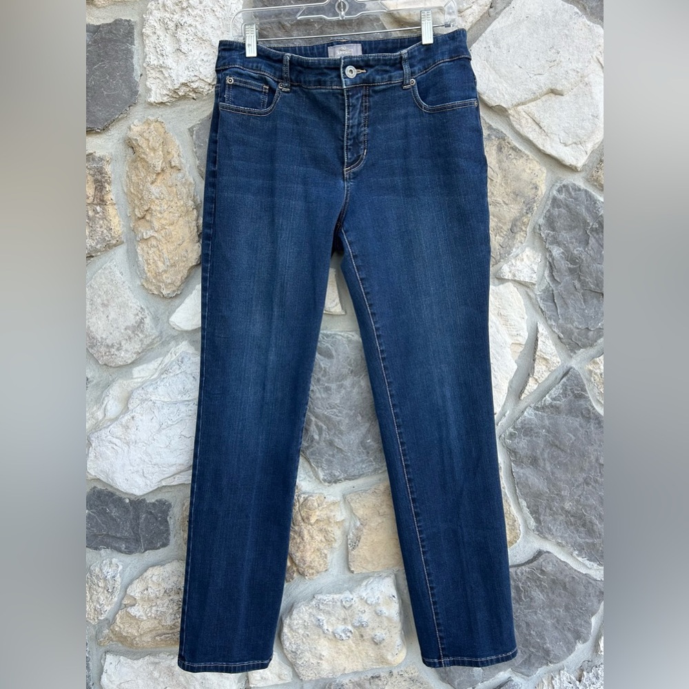 Chico's Women's Straight Leg Jeans - Dark Blue